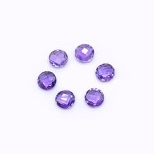 Amethyst (African) 3mm and 6mm Round Briolette (Slight Inclusions)