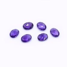 Amethyst (African) 8x6mm and 18x13mm Oval Briolette (Very Slight Inclusions)