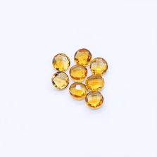 Citrine Round Briolette (Good Color)