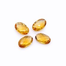 Citrine 12x8mm Oval Briolette (Good Color)