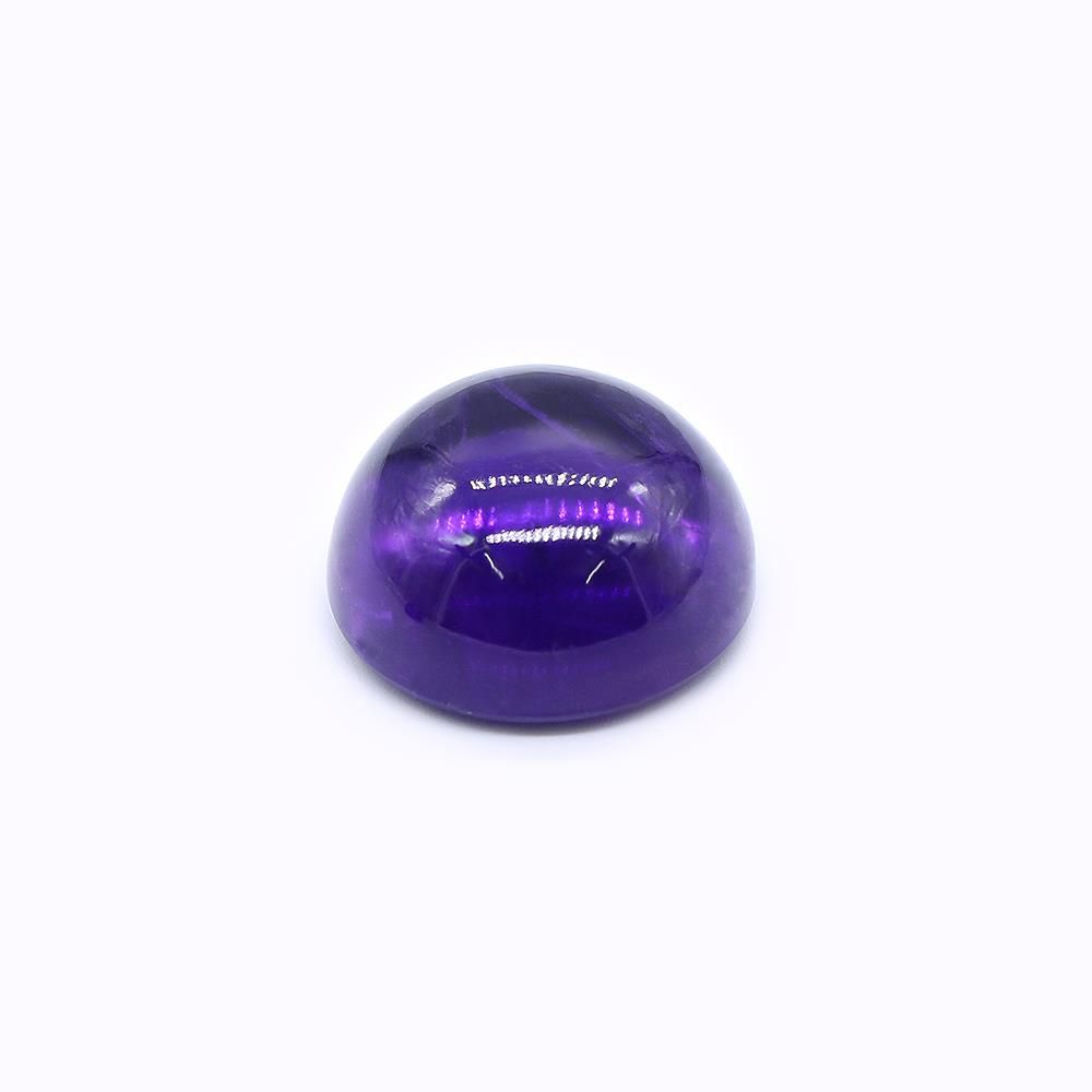 Amethyst (African) 14mm Round Cabochon (Very Slight Inclusions)