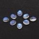 Rainbow Moonstone / White Labradorite 4x3mm to 11x9mm Oval Cabochon (Some Inclusions)