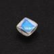 Rainbow Moonstone / White Labradorite 5mm Square Cabochon (Slight Inclusions)