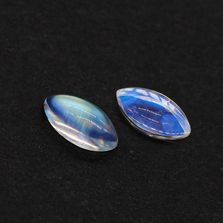 Rainbow Moonstone / White Labradorite 2.50x5mm to 10x5mm Marquise Cabochon (Eye Clean / Loop Clean)