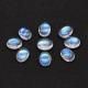 Rainbow Moonstone / White Labradorite 3x2mm to 10x8mm Oval Cabochon (Eye Clean / Loop Clean)