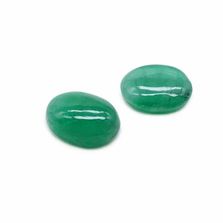 Emerald (Brazil Sakota Mines) 12x9mm and 18x13.50mm Oval Cabochon