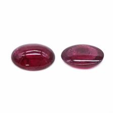 Pink Tourmaline 17x12mm and 18x13mm Oval Cabochon