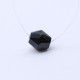 Black Spinel Bicone Faceted