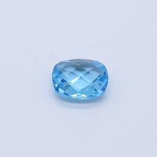 Swiss Blue Topaz Elongated Cushion Briolette