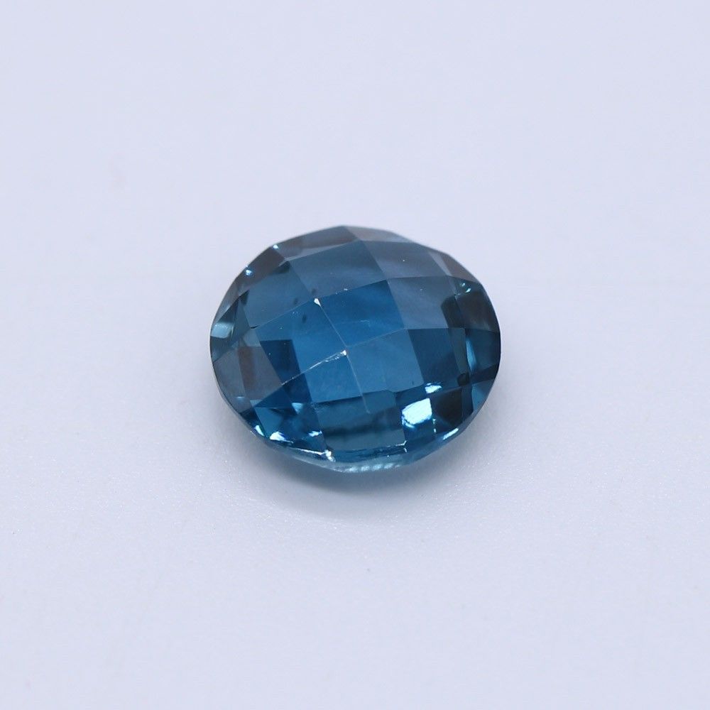 London Blue Topaz Round Briolette Gemstone |Top Quality| My Earth Stone