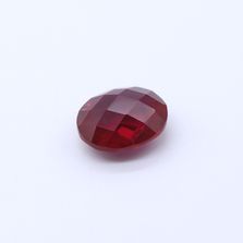 Ruby (Synthetic) Oval Briolette