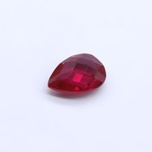 Ruby (Synthetic) Pears Briolette