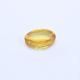 Yellow Cubic Zirconia Oval Cabochon