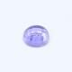 Ink Blue Cubic Zirconia Round Cabochon