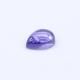 Ink Blue Cubic Zirconia Pears Cabochon