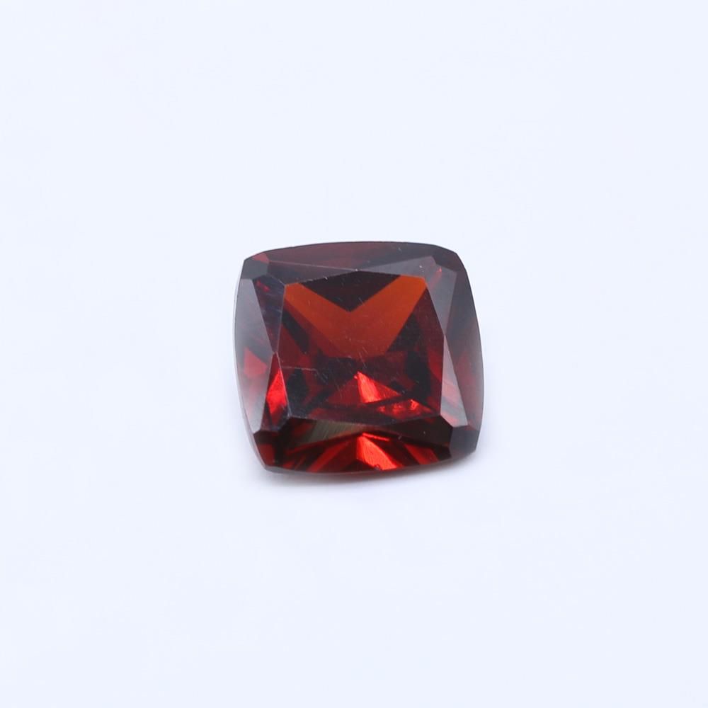 Garnet Coloured Cubic Zirconia Faceted Stones