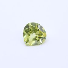 Lemon Cubic Zirconia Heart Shape Faceted