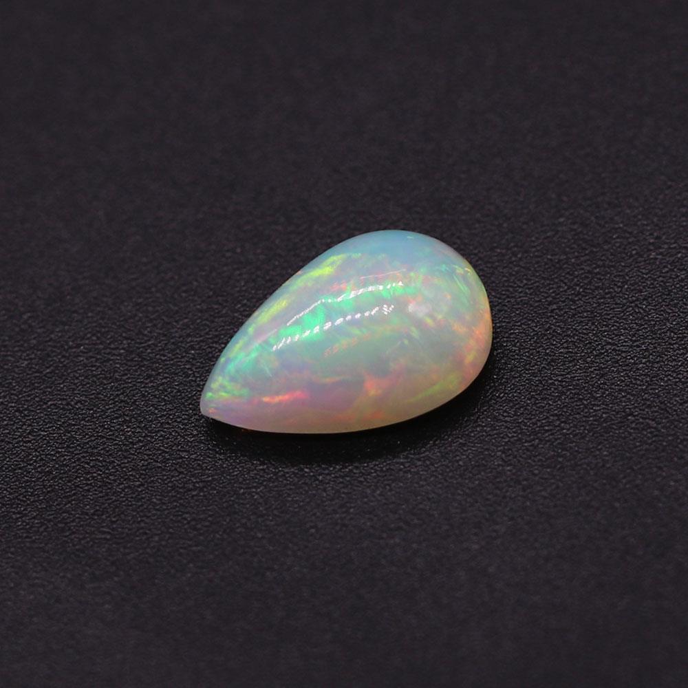 White Polished Pear Shape Ethiopian Opal Gemstone, For Jewellery