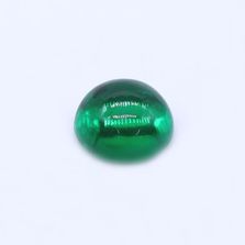 Created Emerald Round Cabochons