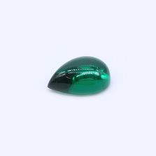 Created Emerald Pears Cabochons