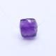 African Amethyst Cube Faceted