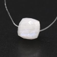 Rainbow Moonstone Cube Faceted