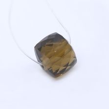 Cognac Quartz Cube Faceted