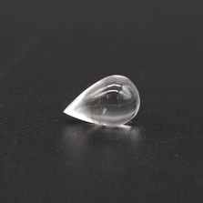 Crystal / White Quartz Smooth Drops Briolette