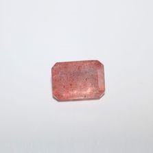 Strawberry Quartz Octagon Faceted