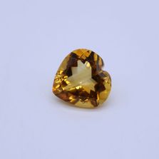 Citrine Heart Shape Faceted