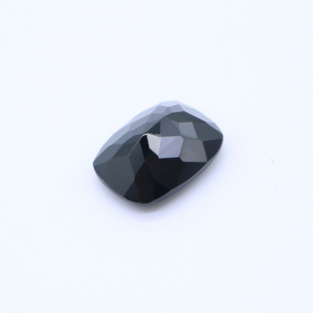 Online Black Spinel Elongated Cushion Faceted Gemstone My Earth Stone