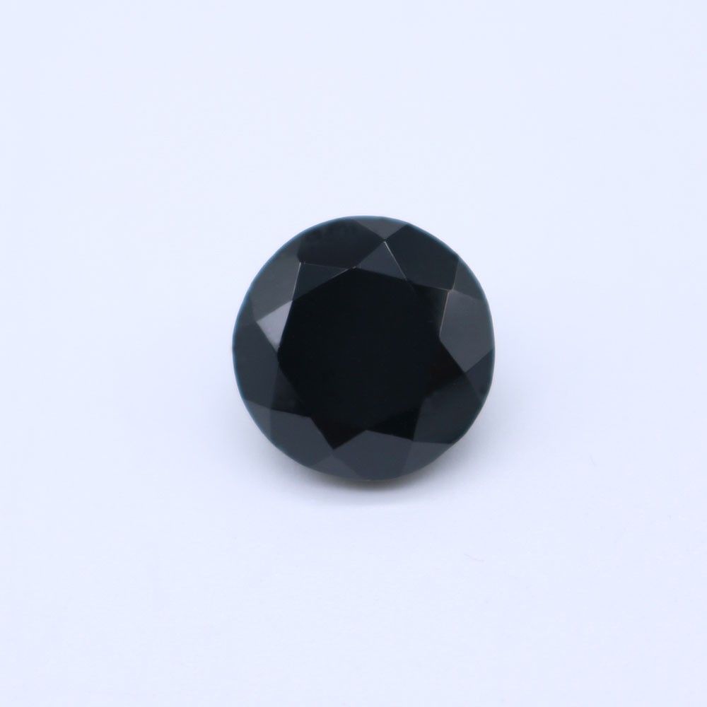 Black faceted sale stone