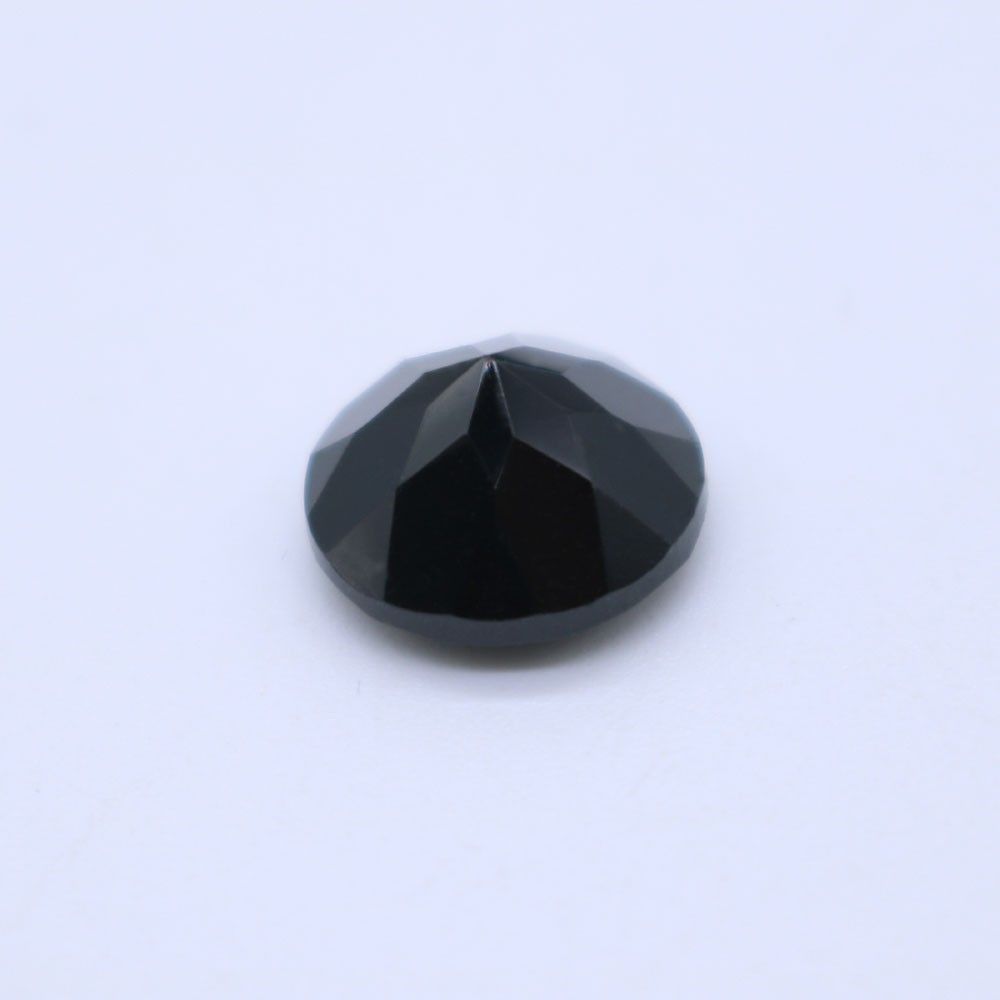 Black Spinel Round Faceted Gemstone for Jewelry My Earth Stone