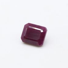 Ruby Octagon Faceted