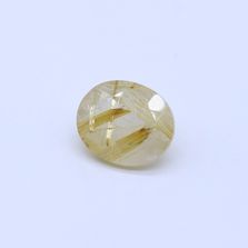 Golden Rutile Oval Faceted