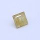 Golden Rutile Square Faceted
