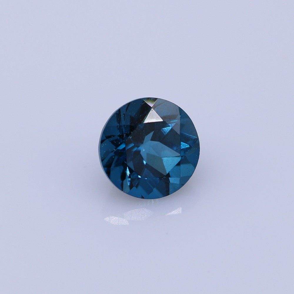 3MM to 11MM IF AAA Quality Natural London Blue Topaz Round Cut Faceted Gemstone