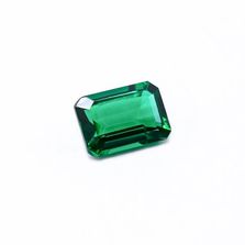 Created Emerald (Zambian Color) Octagon Faceted