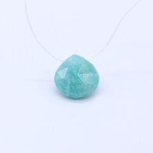 Amazonite Heart Shape Briolette (Tabeez)