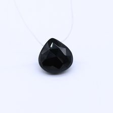 Black Spinel Heart Shape Briolette (Tabeez)