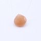 Feldspar Peach Moonstone Heart Shape Briolette (Tabeez)