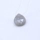 Feldspar Grey Moonstone Heart Shape Briolette (Tabeez)