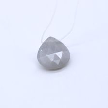 Feldspar Grey Moonstone Heart Shape Briolette (Tabeez)