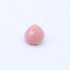 Pink Opal Heart Shape Briolette (Tabeez)