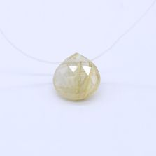 Golden Rutile Heart Shape Briolette (Tabeez)