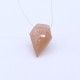 Feldspar Peach Moonstone Kite Faceted