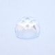 Crystal / White Quartz Cushion Faceted Cab