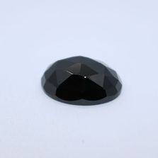 Black Spinel Oval Faceted Cab