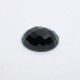 Black Spinel Oval Faceted Cab