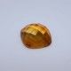 Madeira Citrine Cushion Faceted Cab